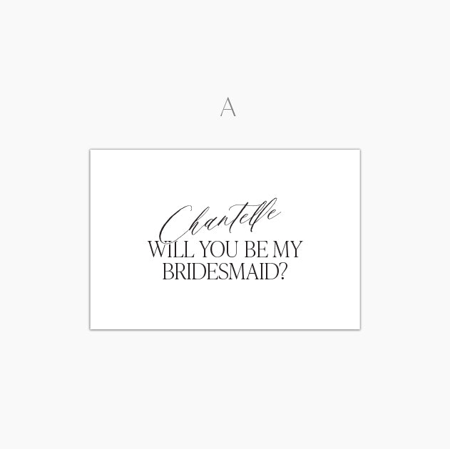 Personalized Will you... Card