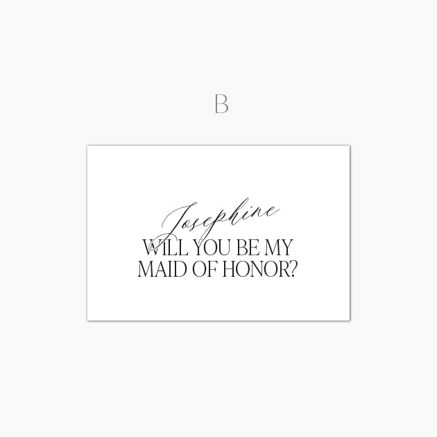 Personalized Will you... Card