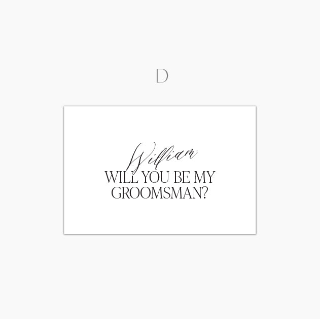 Personalized Will you... Card