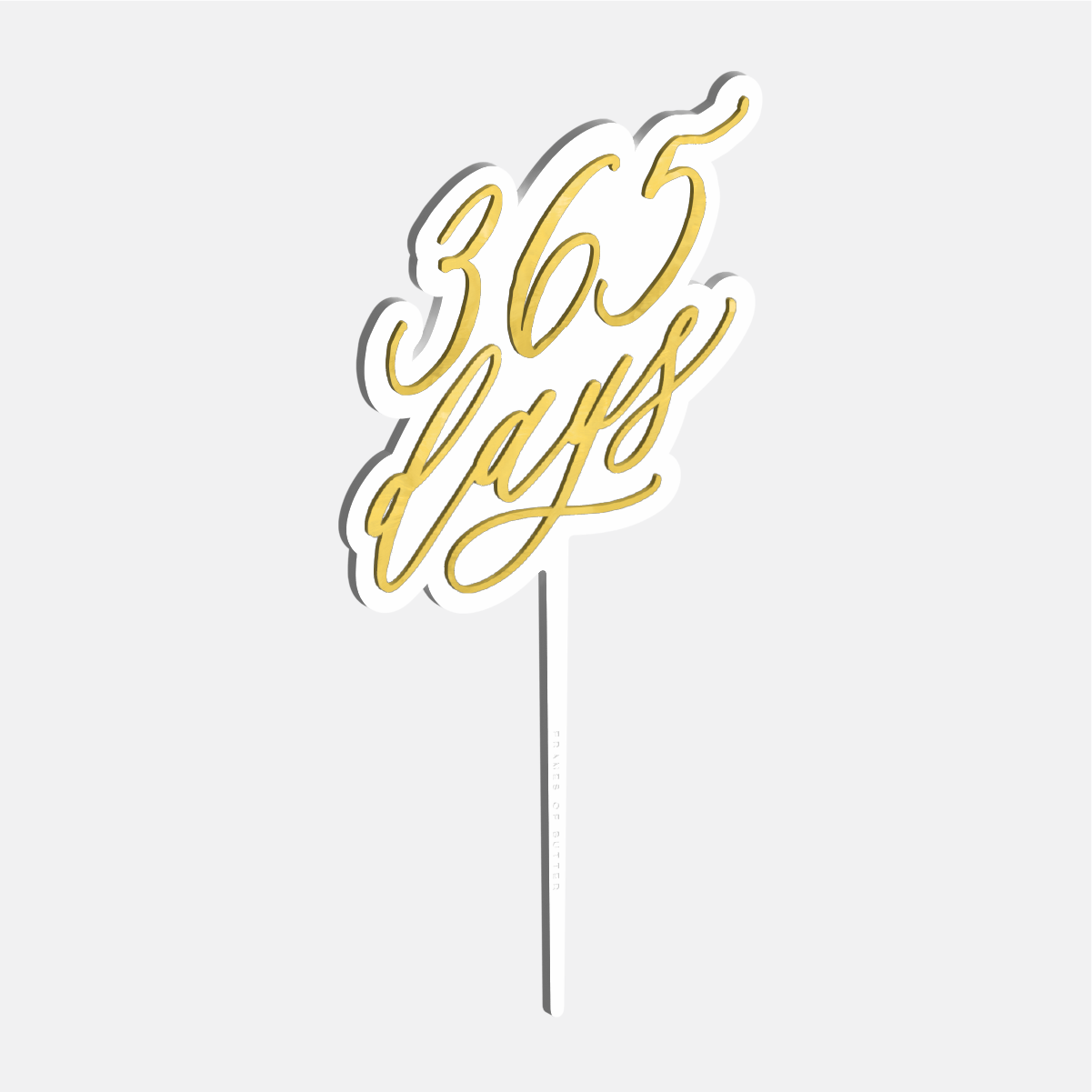 Personalized days Cake Topper