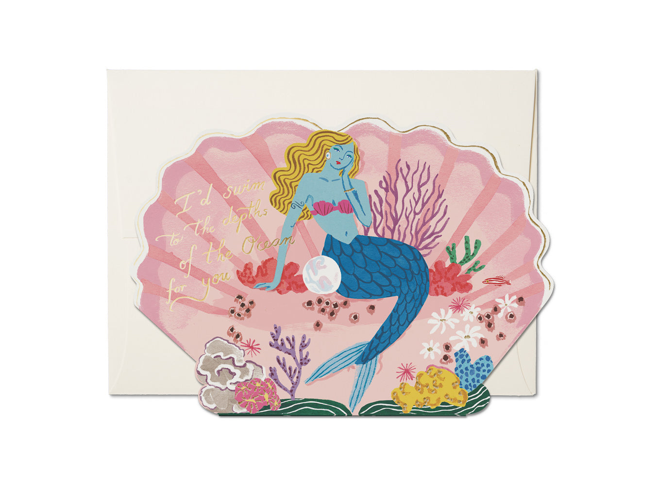 Blue Mermaid | Greeting card