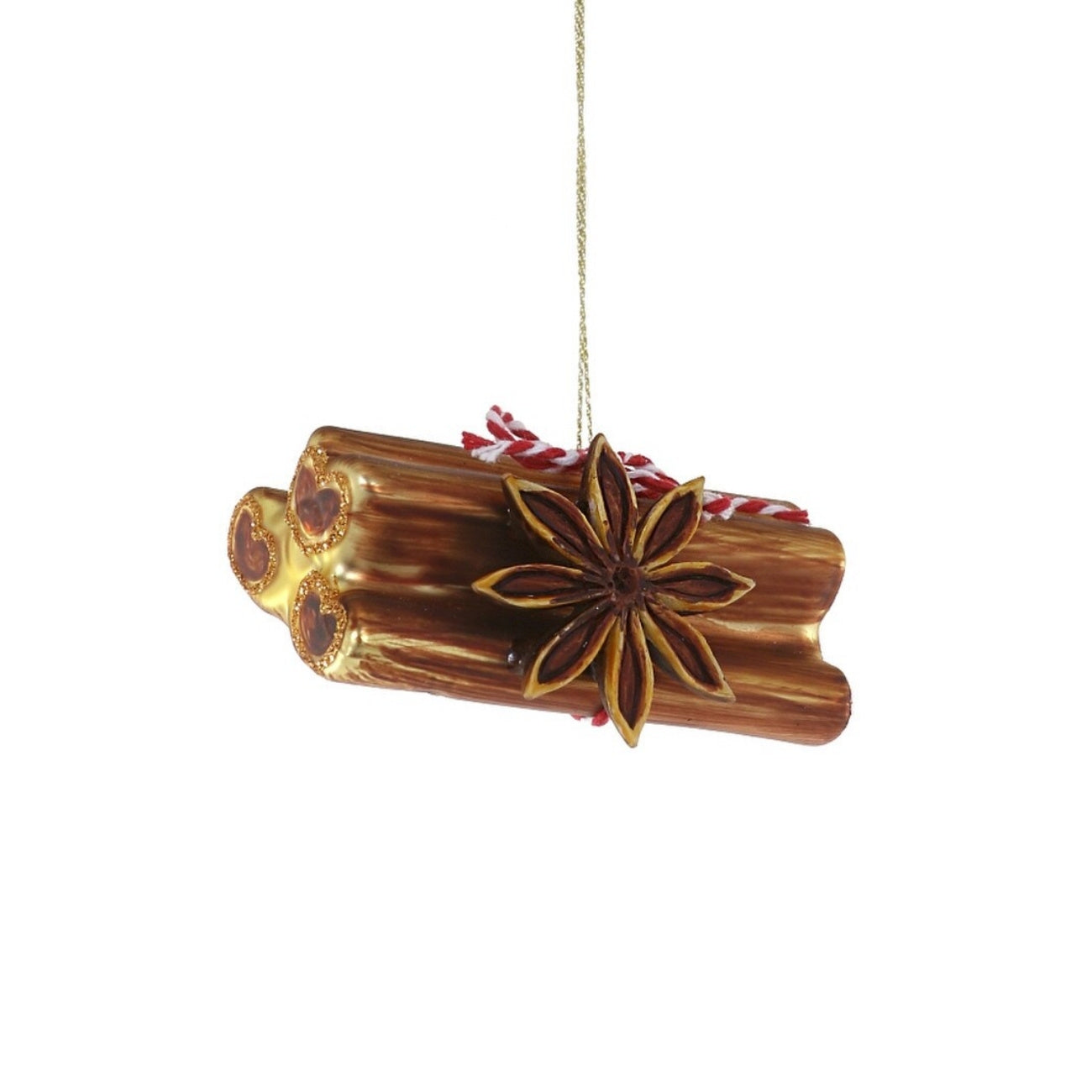 Christmas Spices Glass Ornament