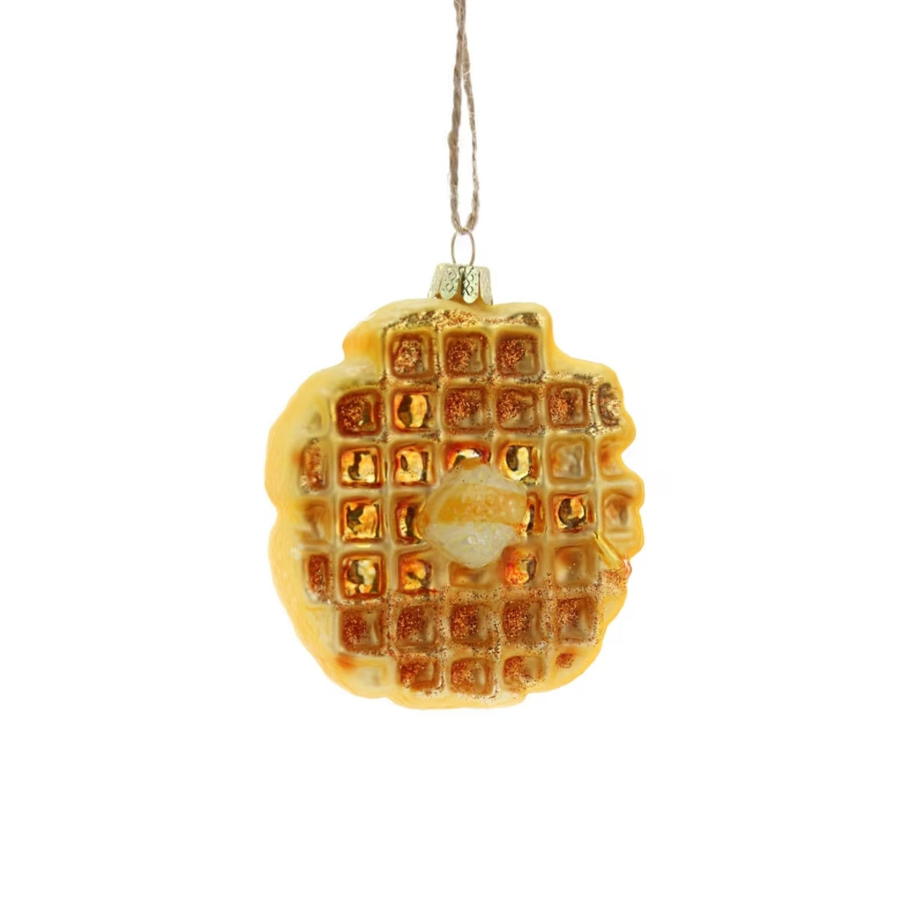 Eggo Waffle with Butter Christmas Ornament