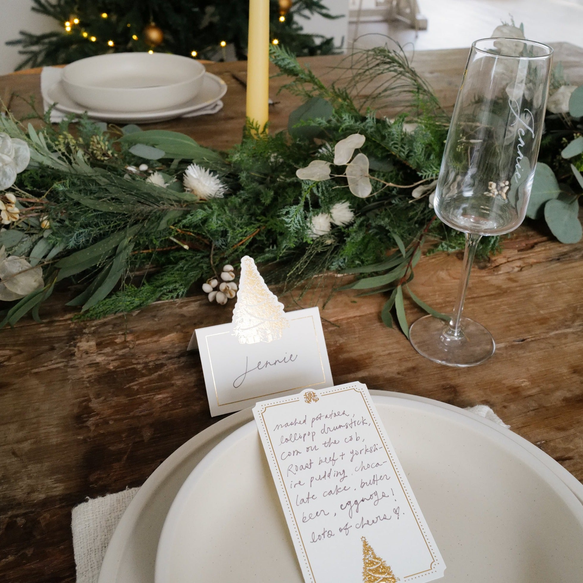 Alice x Butter Christmas Menu Card Set