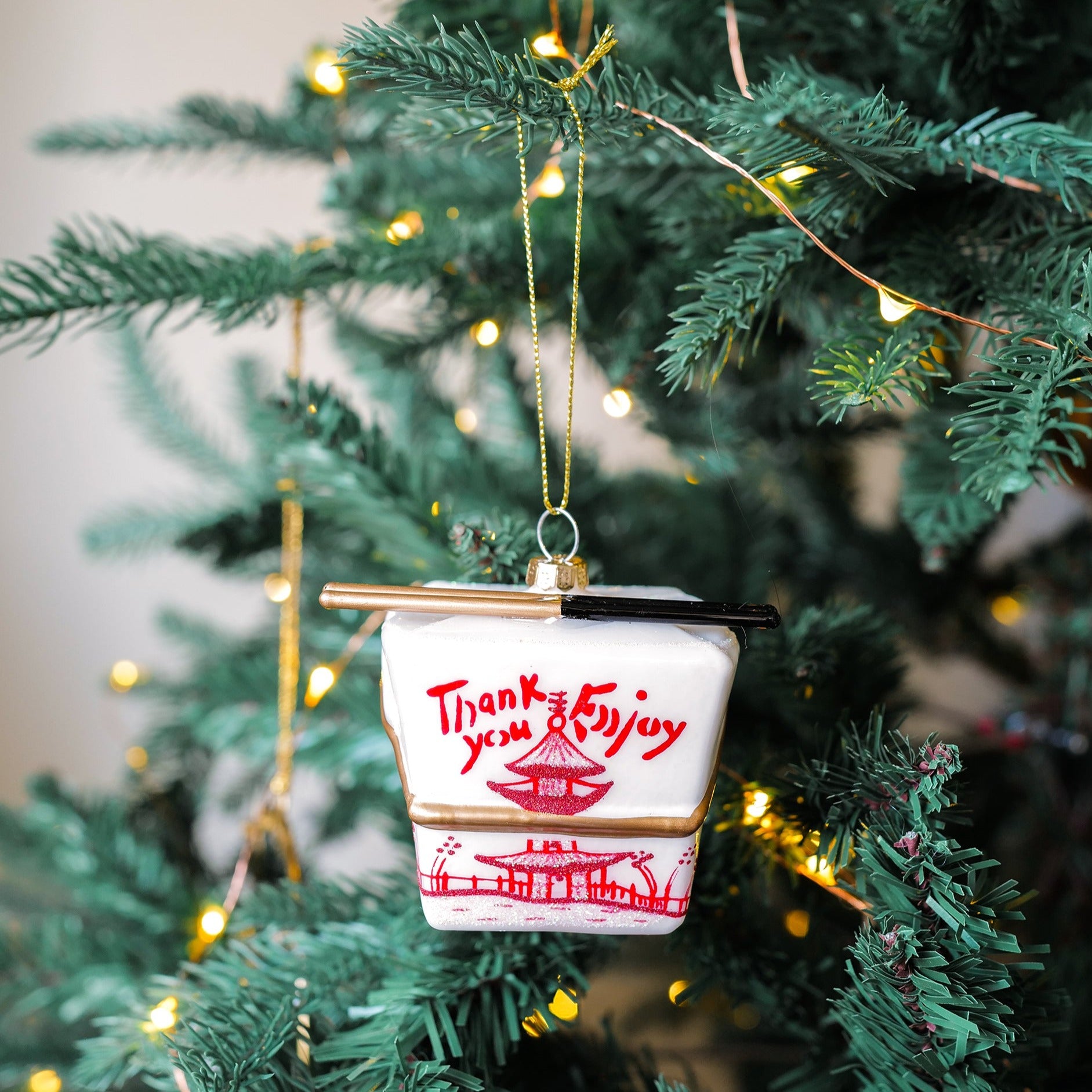 Chinese Take Out Box Ornament