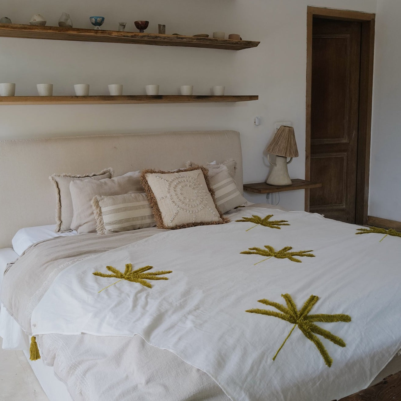 linen throw blanket