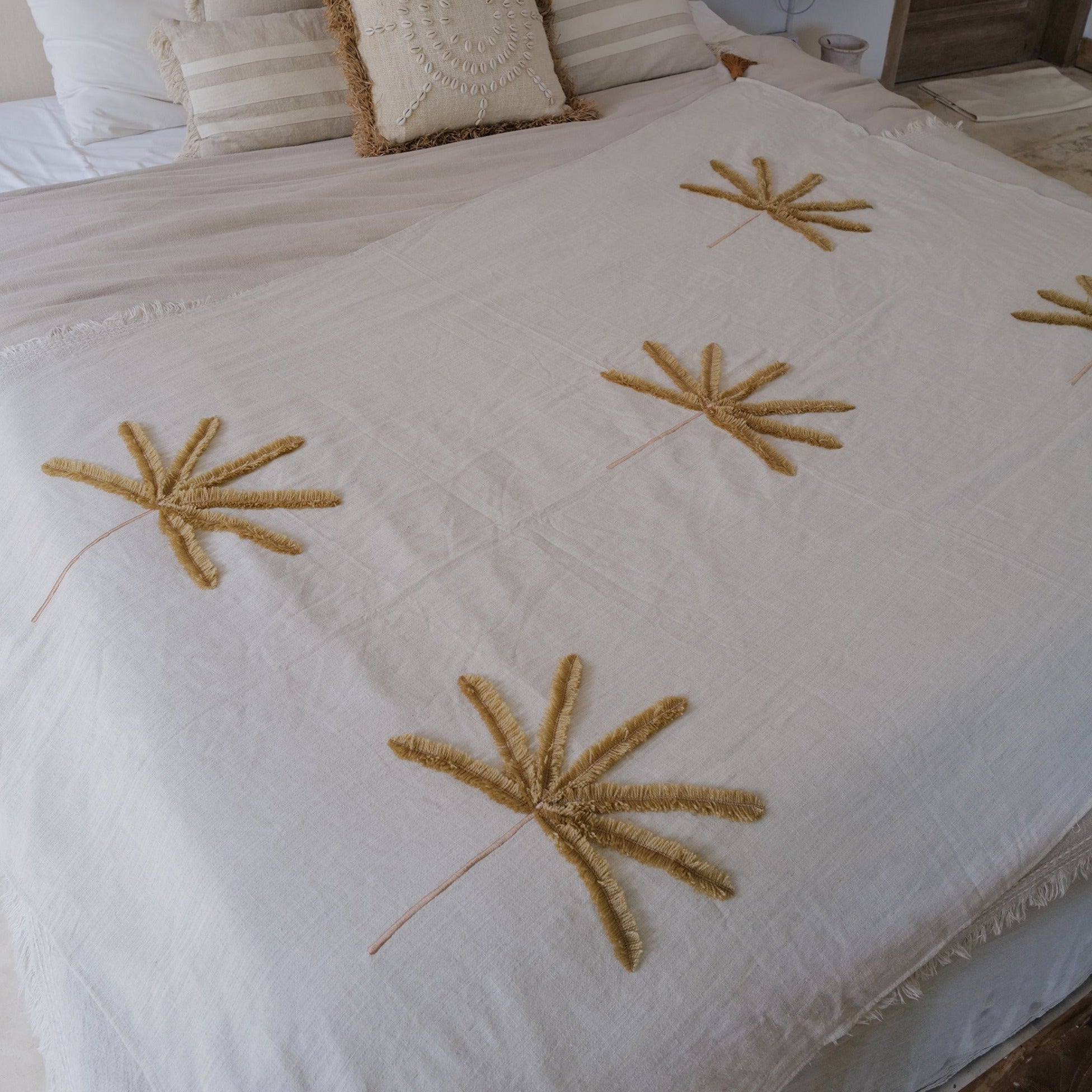 linen throw blanket