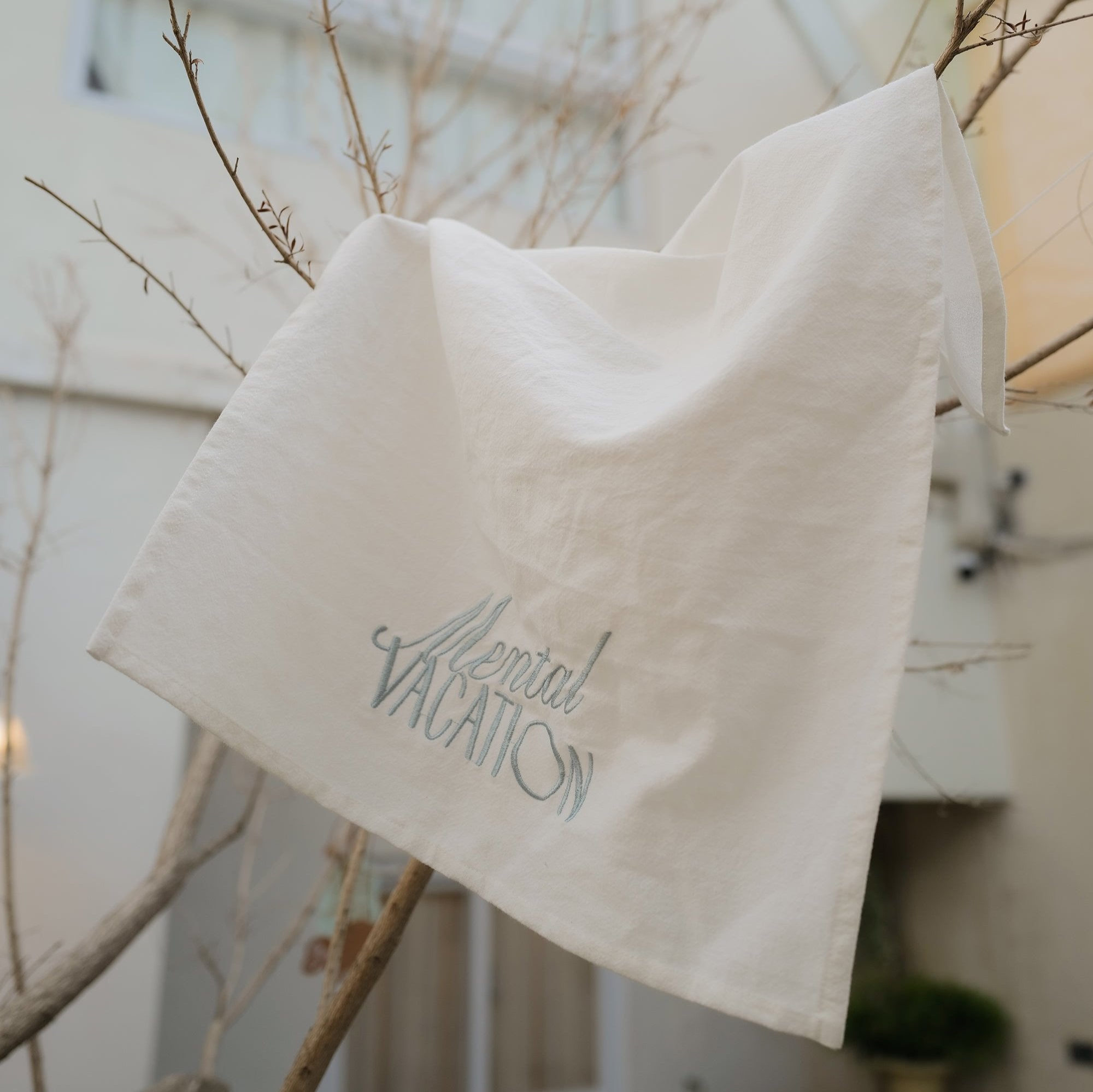 Mental Vacation Cotton Tea Towel