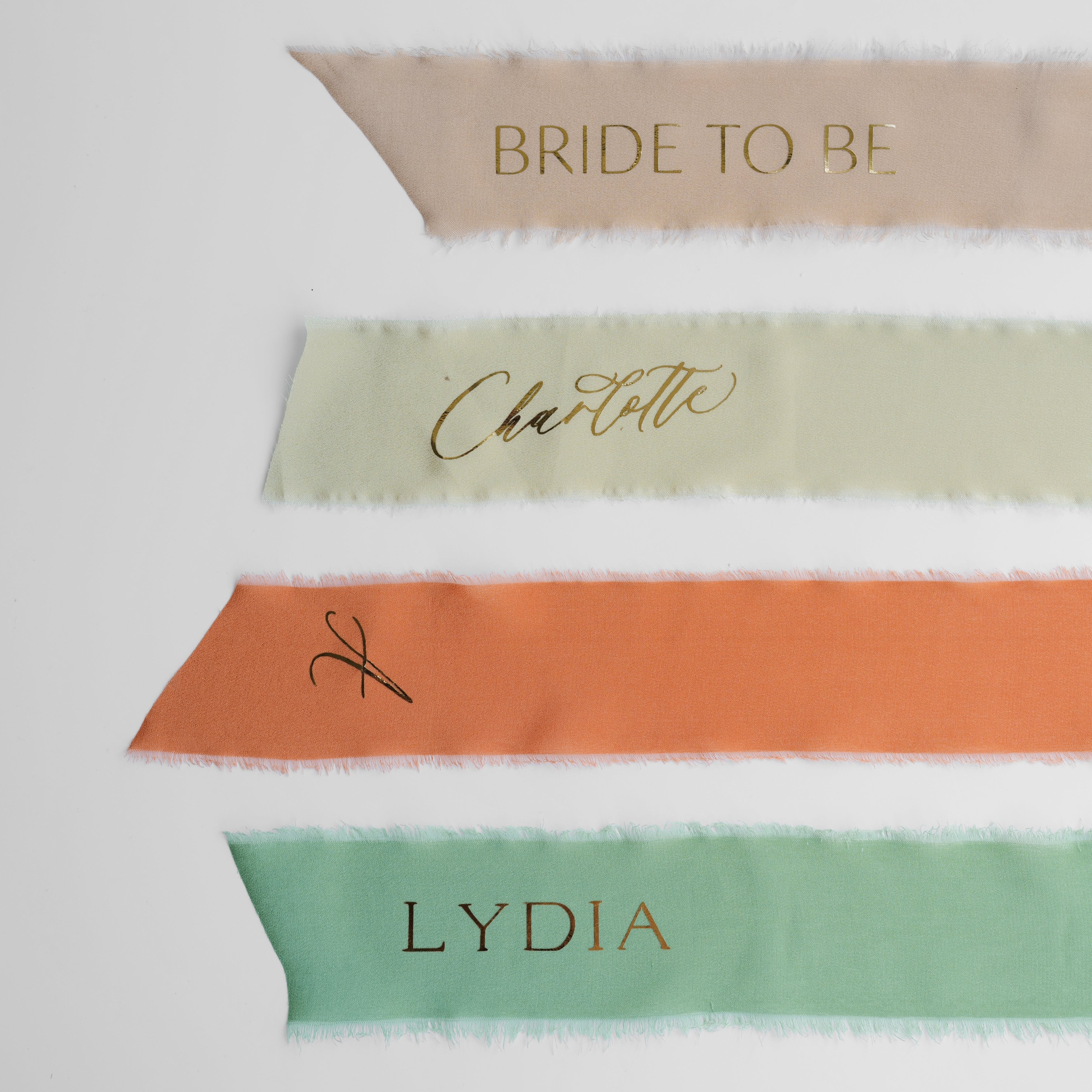 personalized silk ribbons
