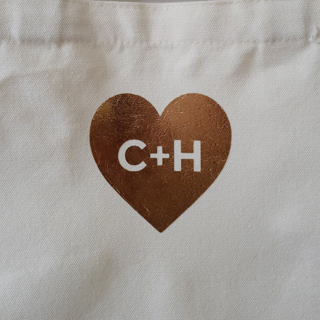 Personalized Heart Tote Bag