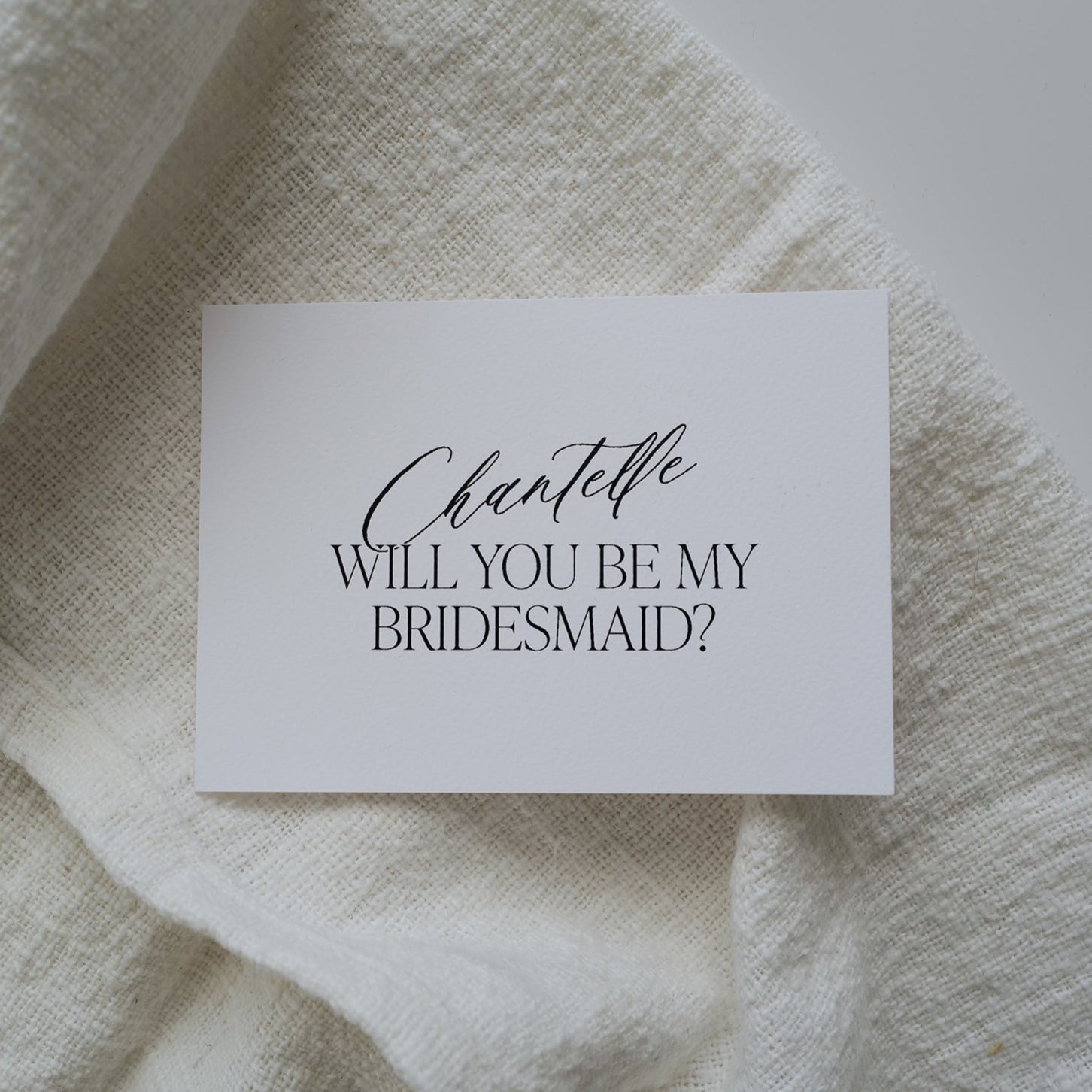 Personalized Will you... Card