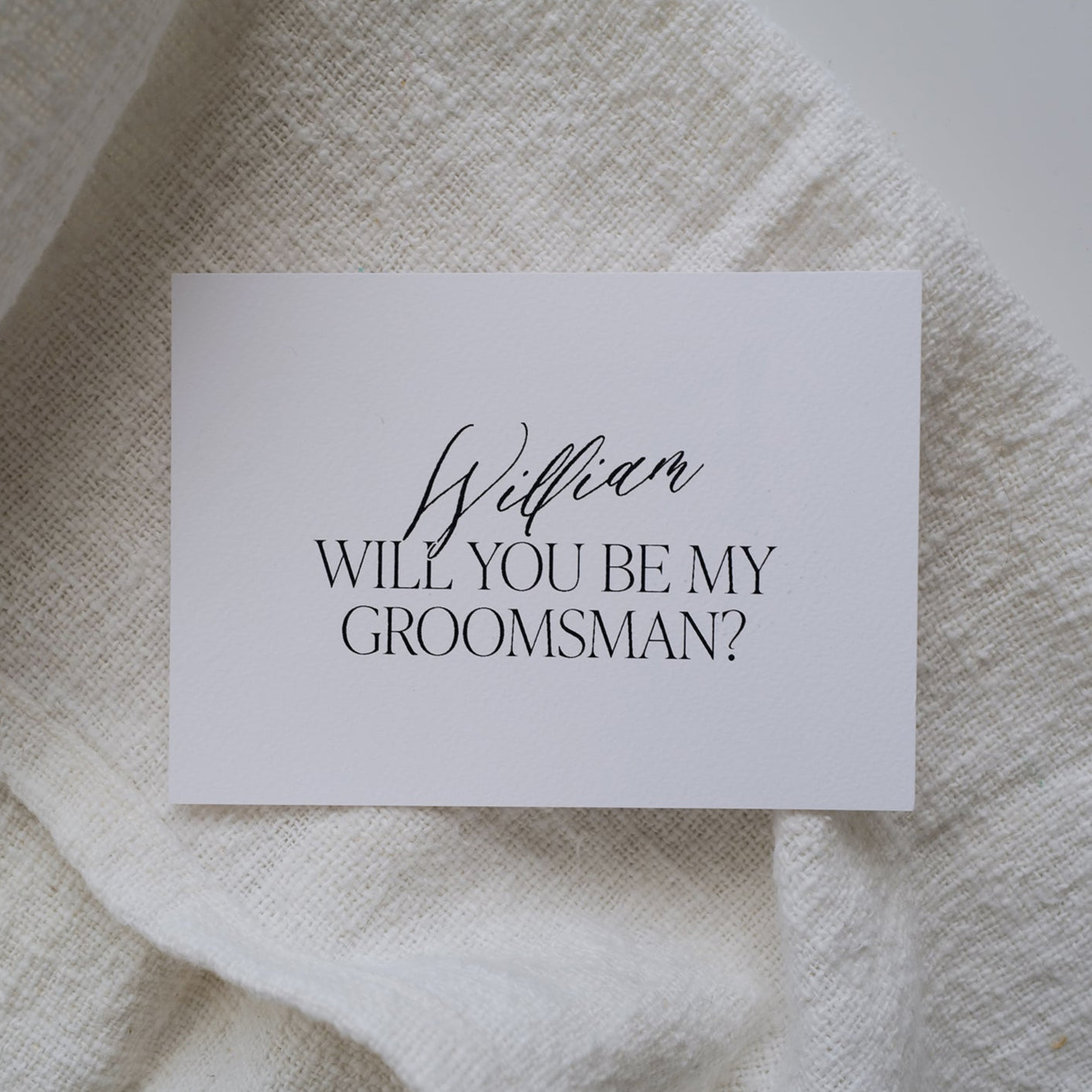 Personalized Will you... Card