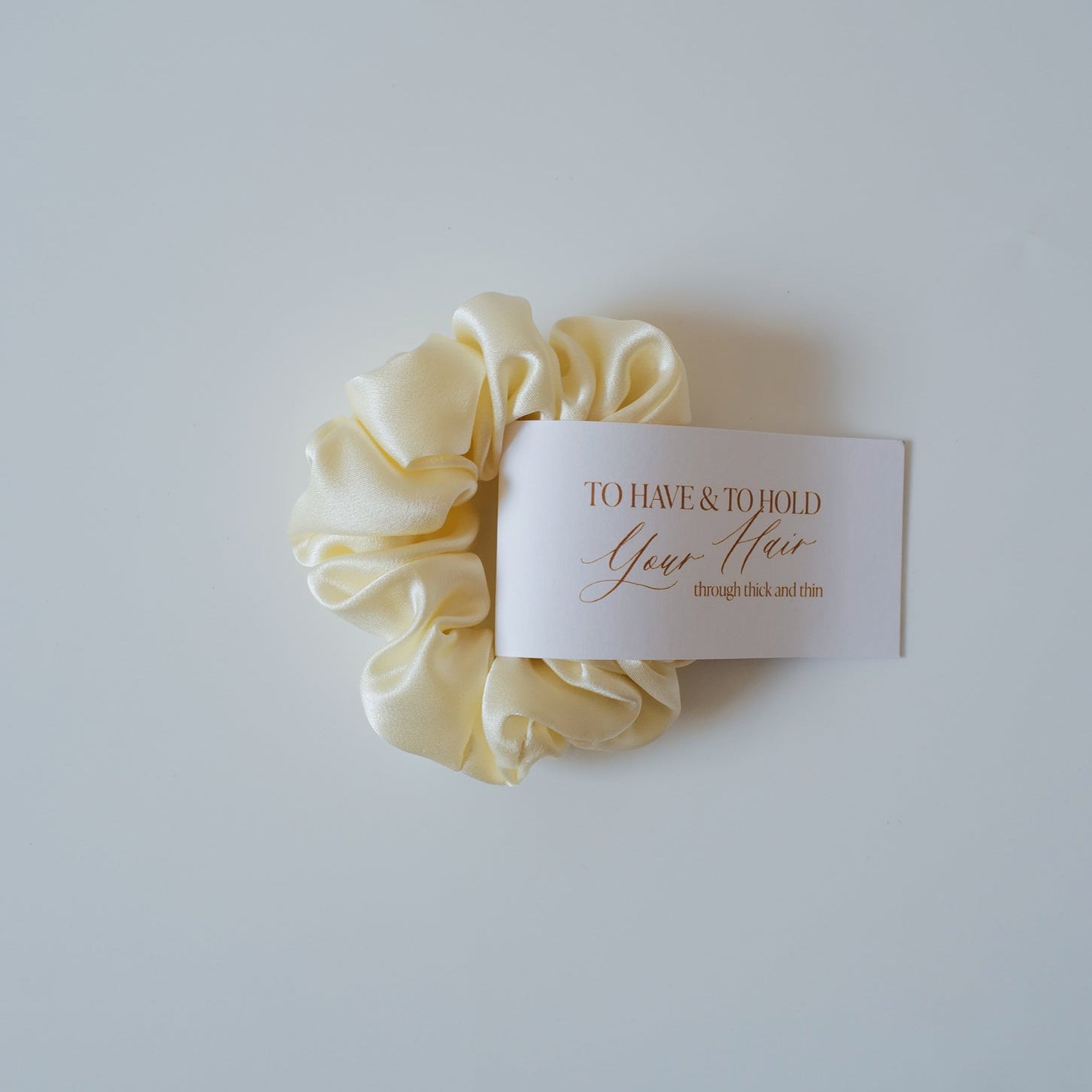 To Have & To Hold Silk Scrunchie