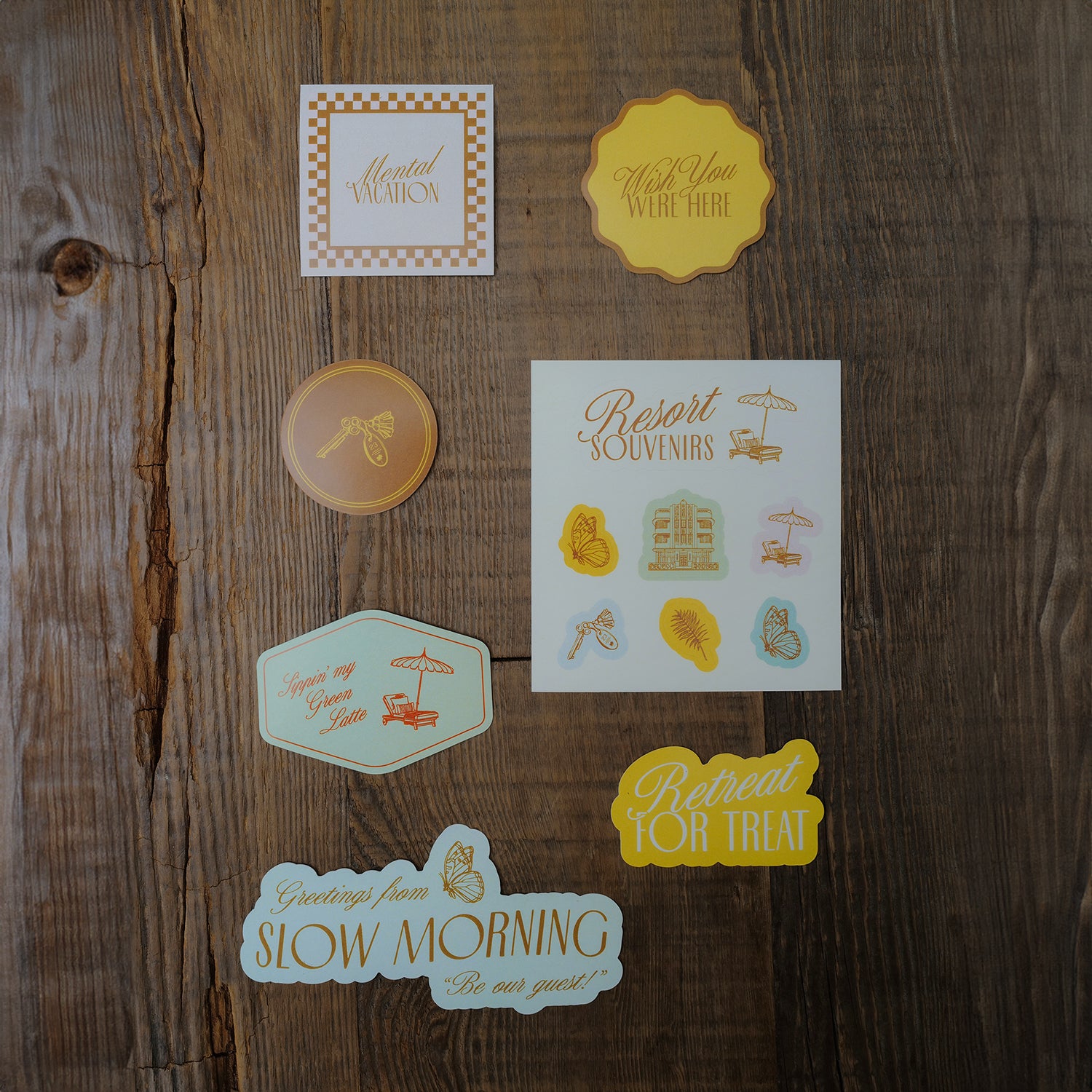 Resort Souvenirs Sticker Pack