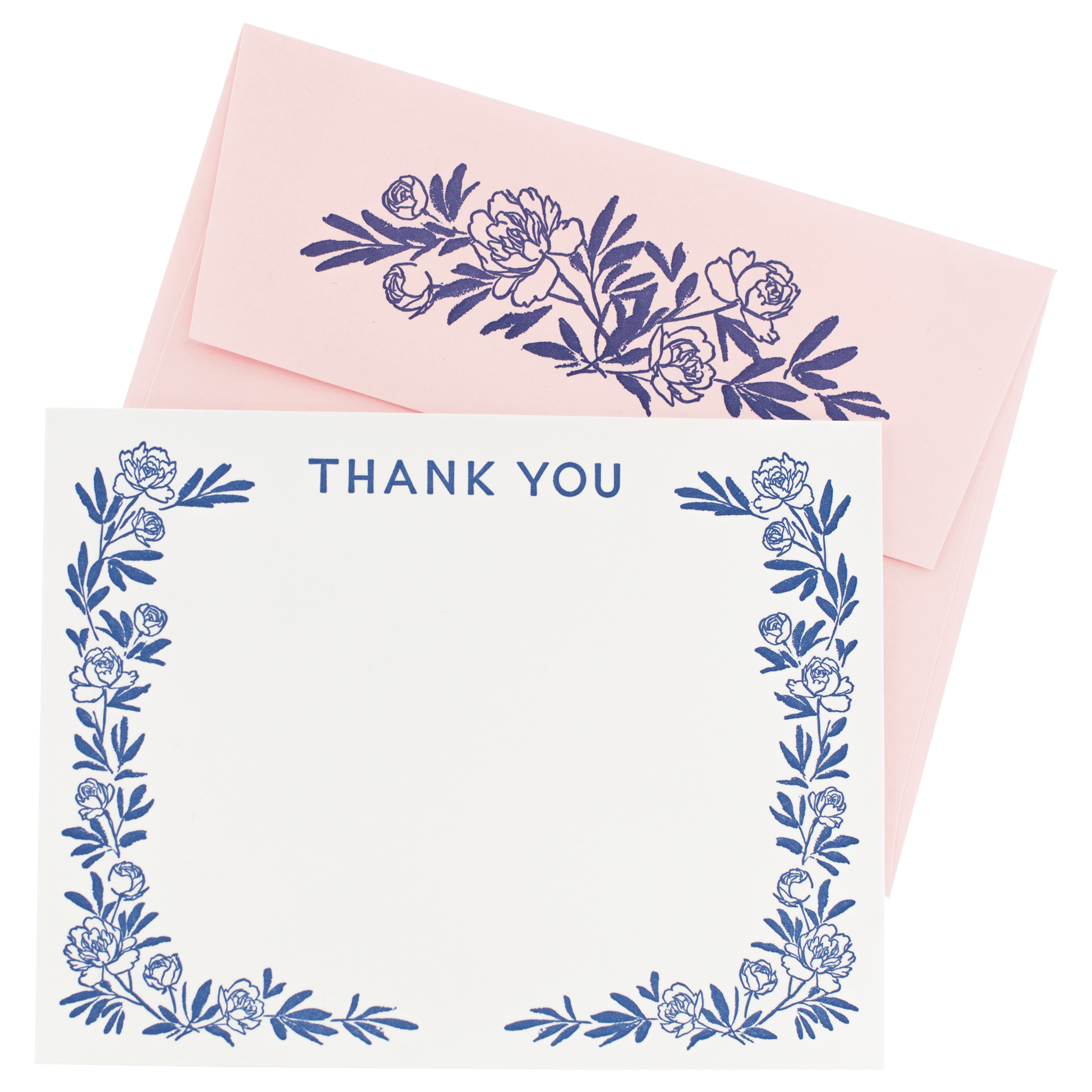 Peony Thank You Note Boxed Cards
