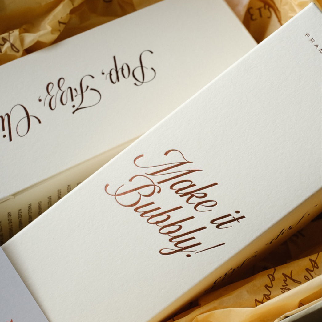 Personalized Champagne Glasses Gift Box Set