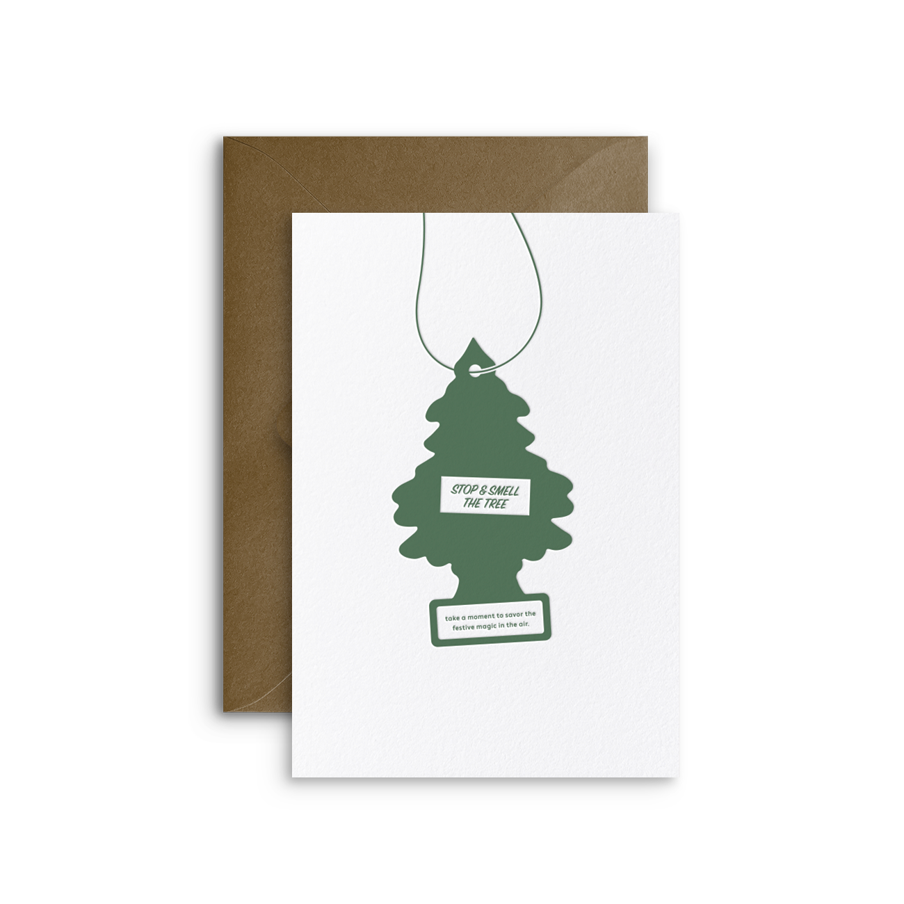 Stop and smell the tree | Holiday card