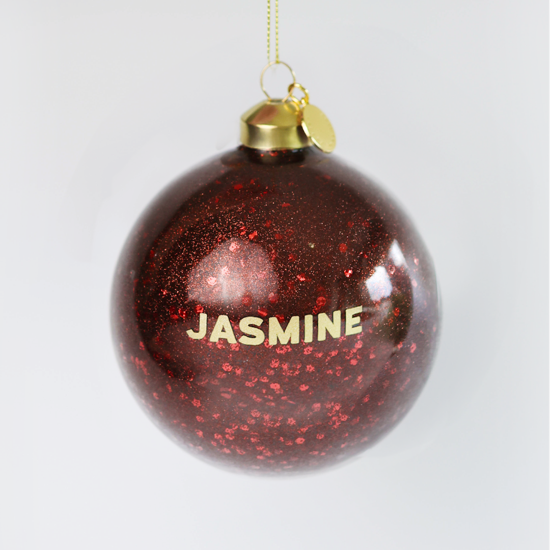 Personalized Glass Bauble | Spiced Wine