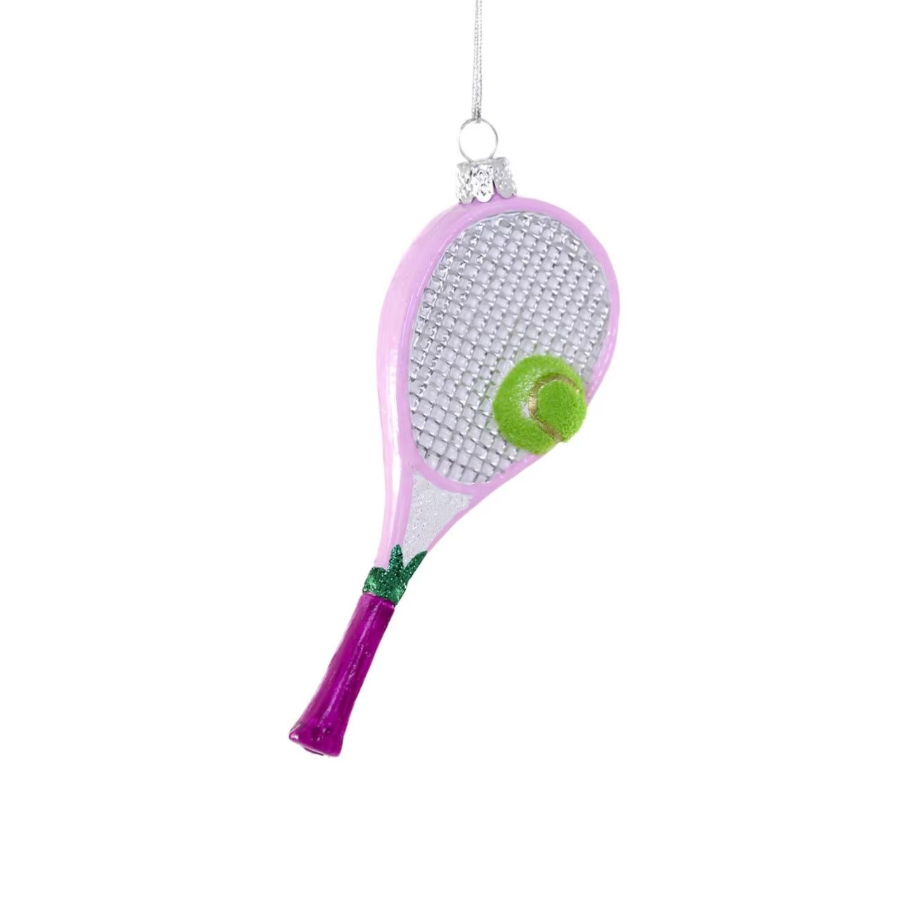 網球拍聖誕玻璃吊飾