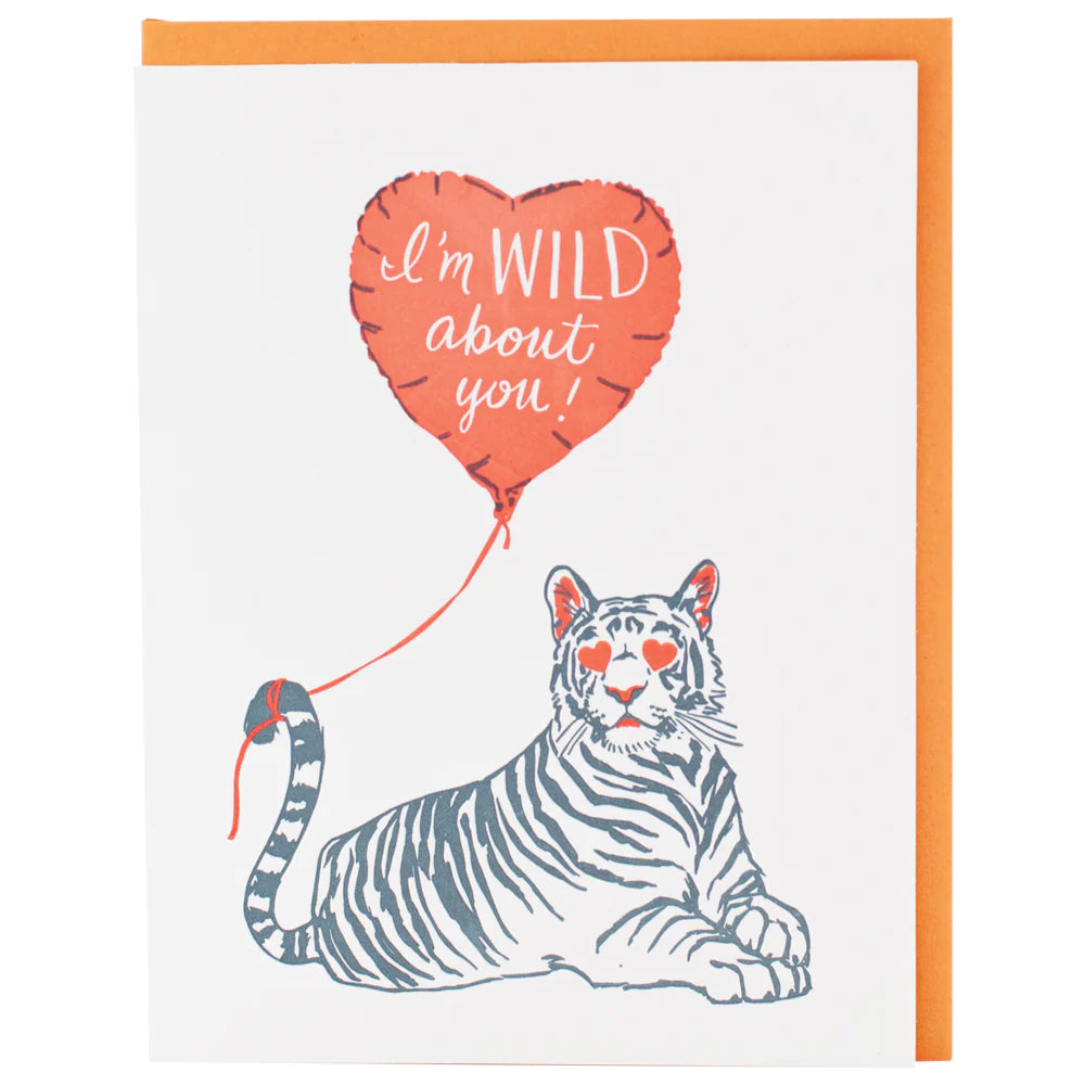Wild Tiger Love Card