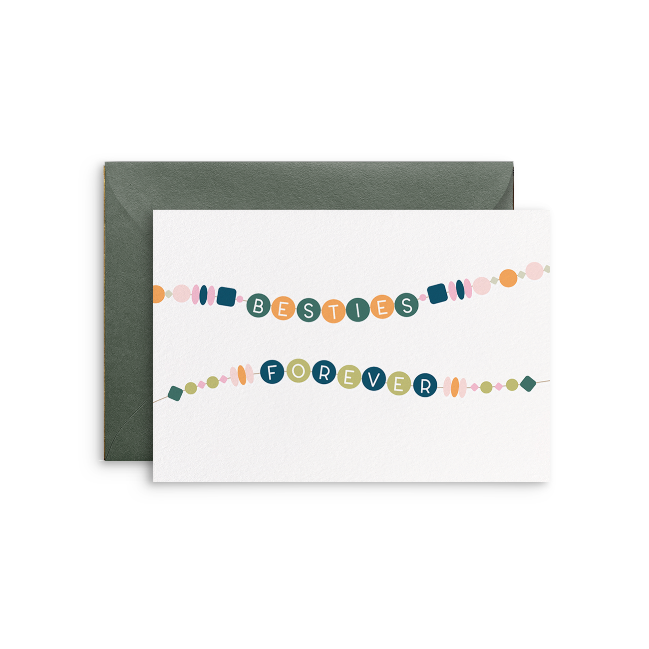 Besties Forever Friendship Bracelets | Friendship card