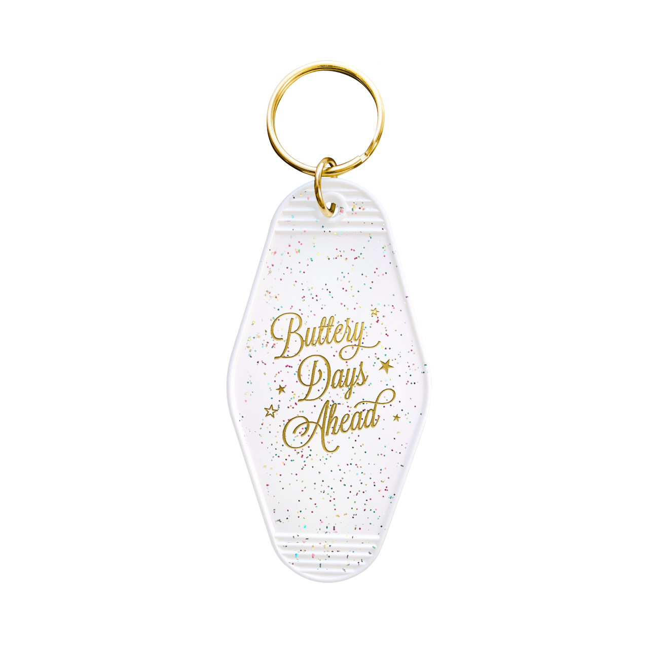 Buttery Days Ahead Motel Keychain