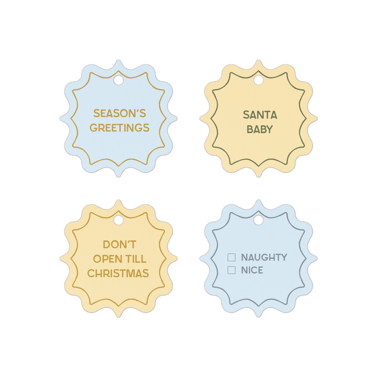 Holiday Gift Tag Set | Starburst