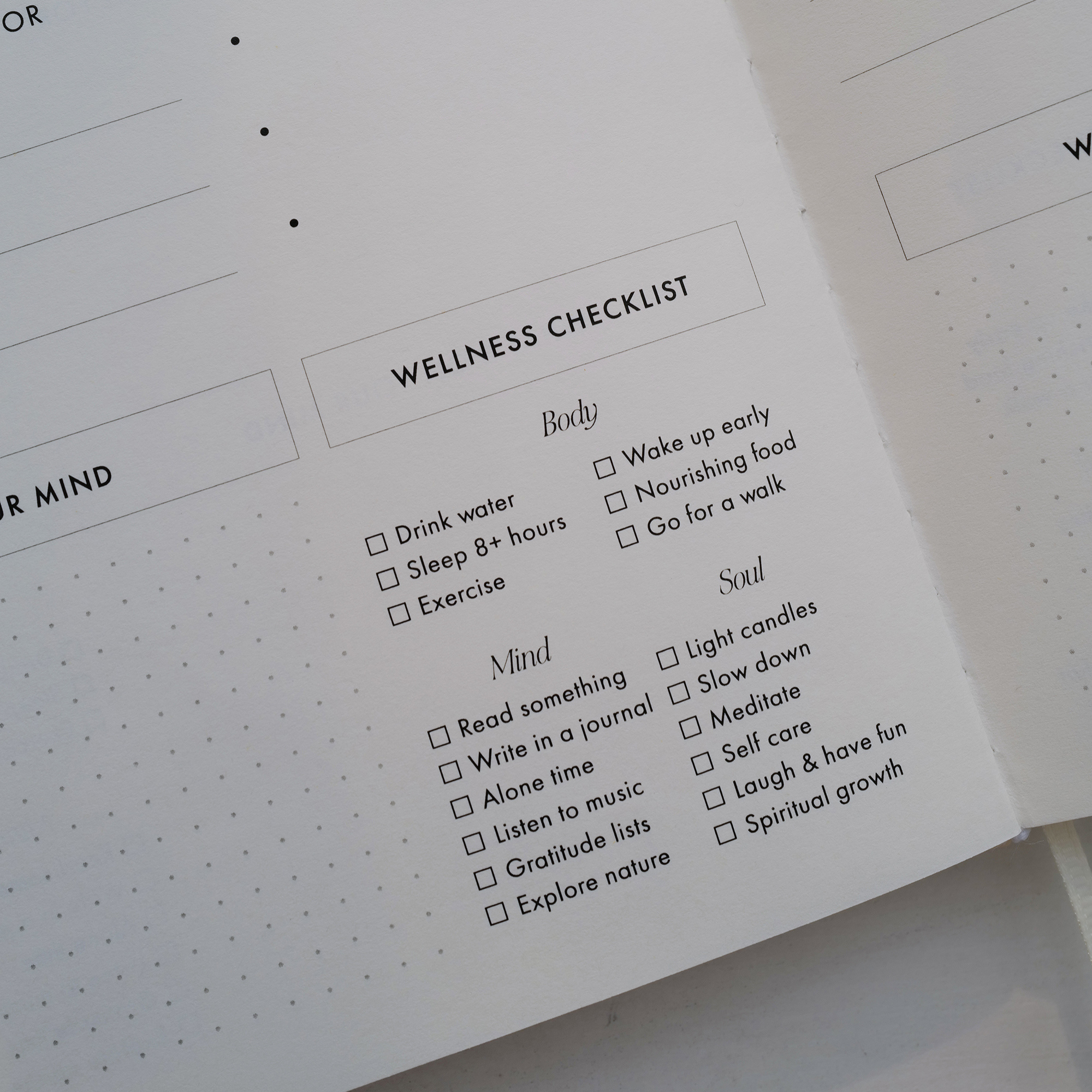 ____ness Intention Journal