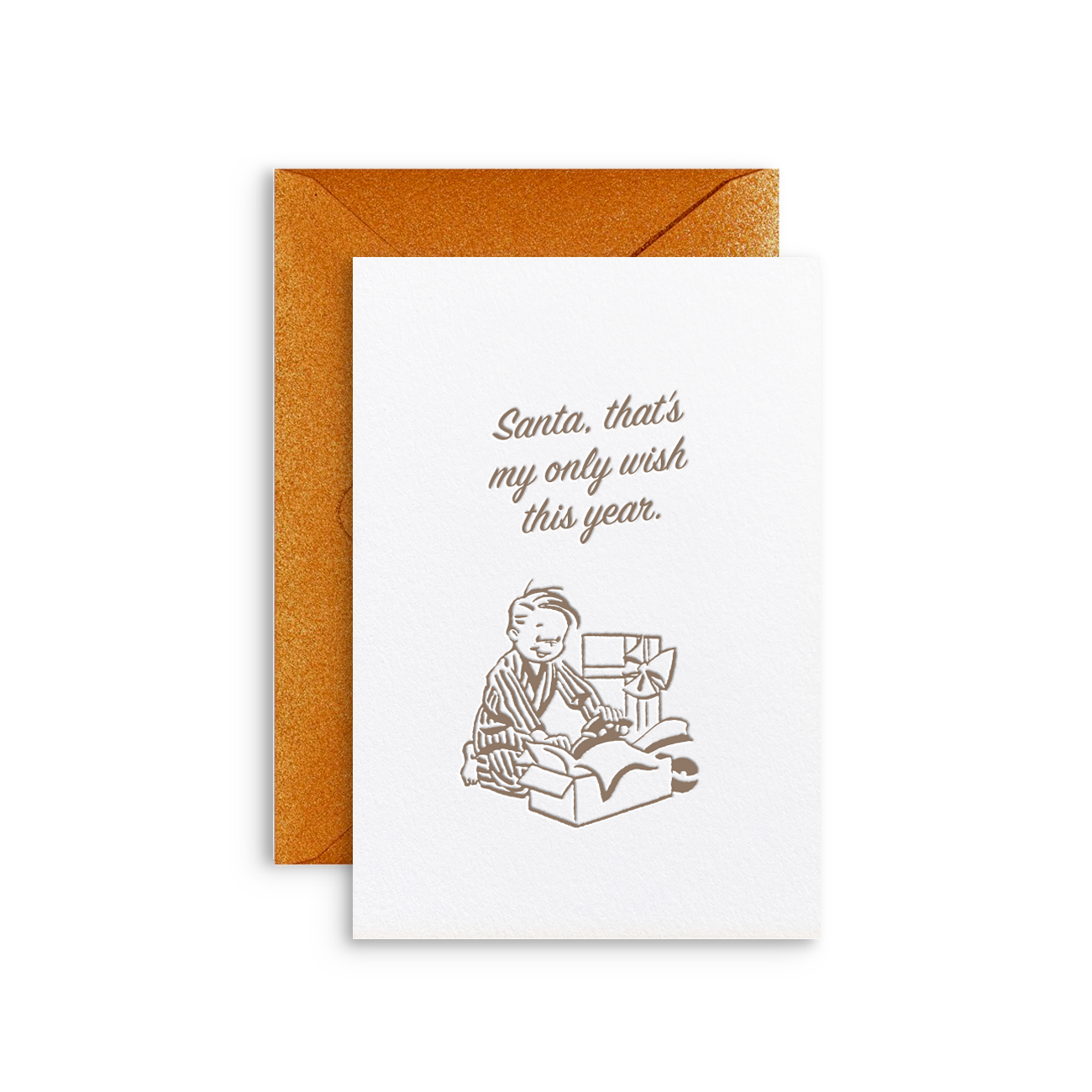 Santa, thats my only wish this year | Holiday card