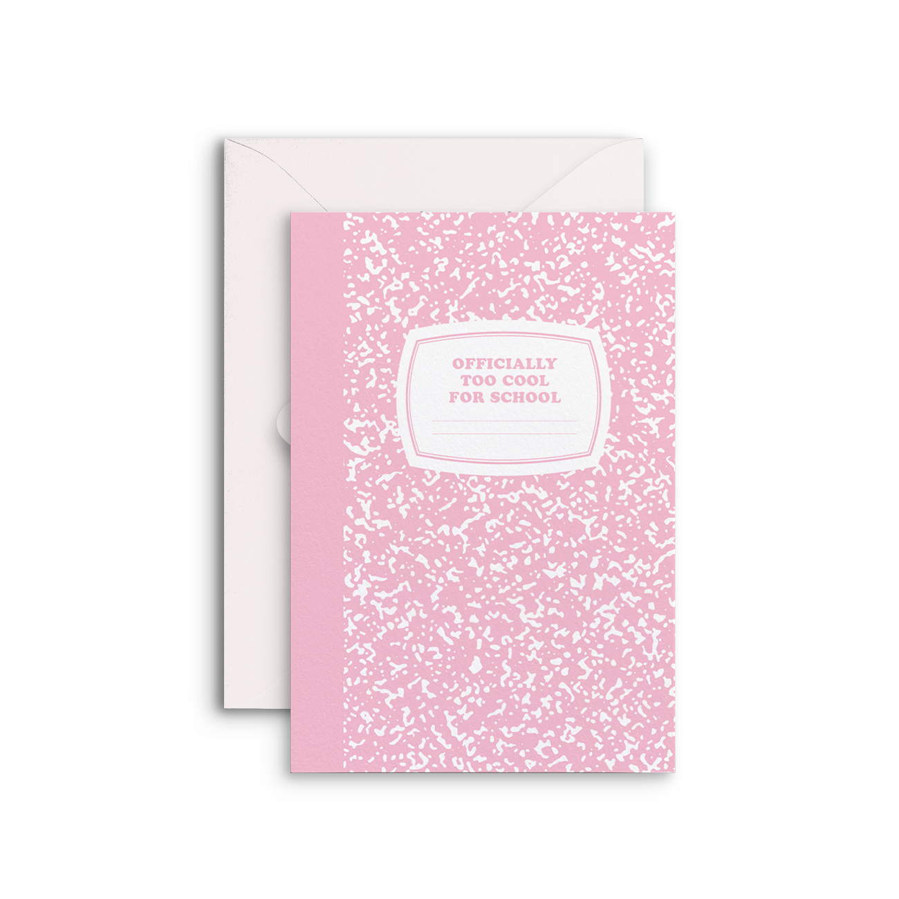Officially Too Cool for School Composition Notebook | Graduation Card