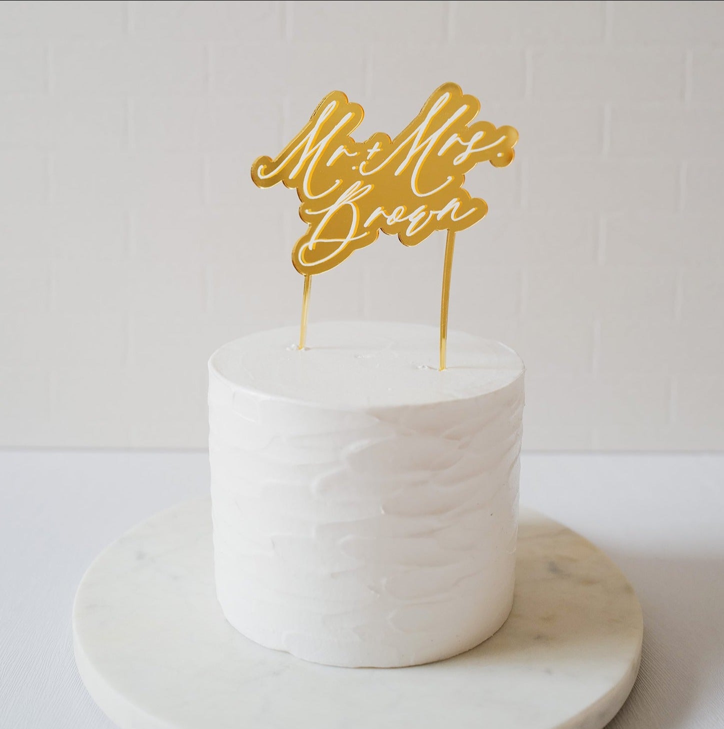 Gold Personalized customised Cake Topper 客製化蛋糕插牌
