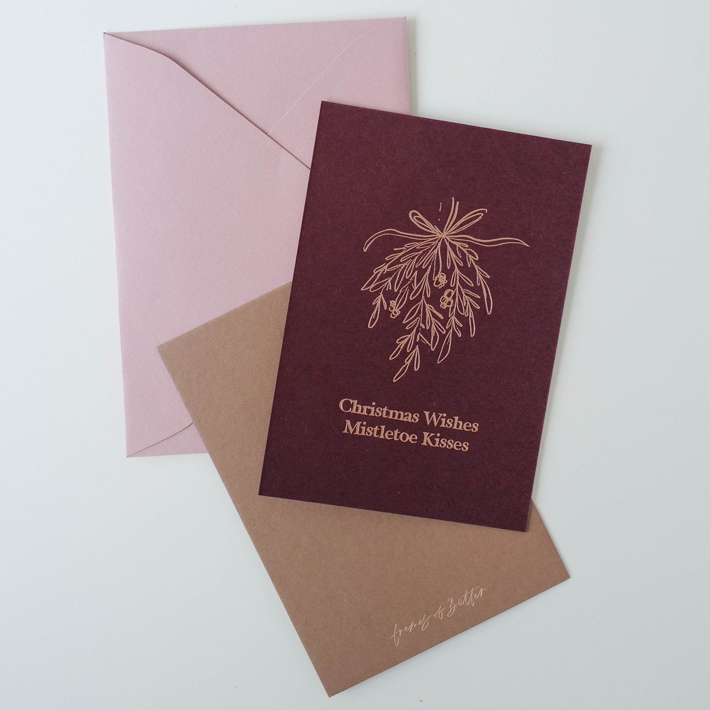 Mistletoe Kisses | Christmas card