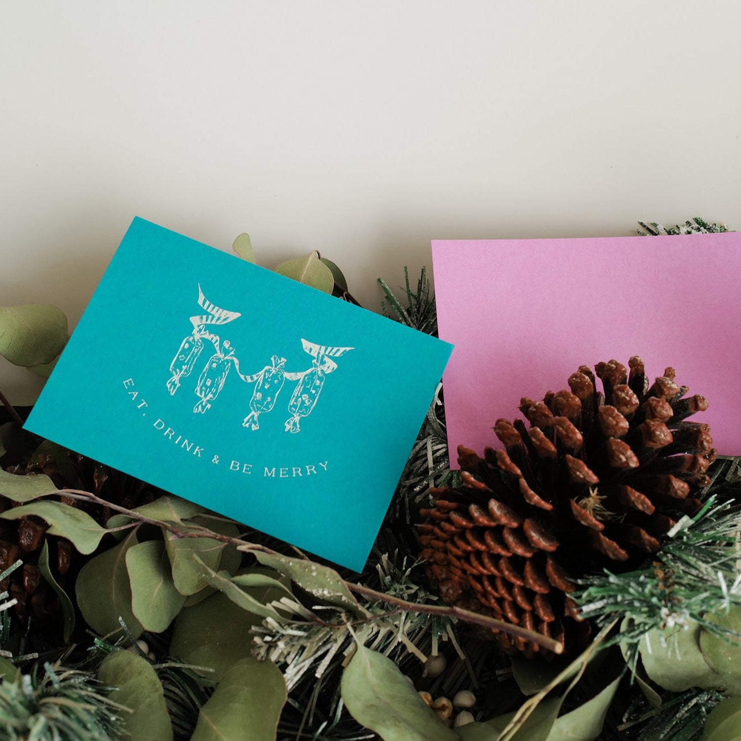 Eat, drink & be merry | Holiday card