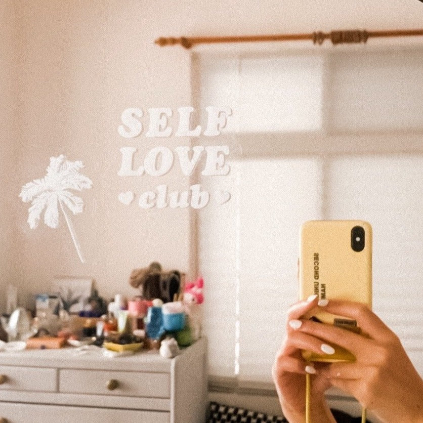 mirror decal sticker Gift present holiday love the flaws friend special