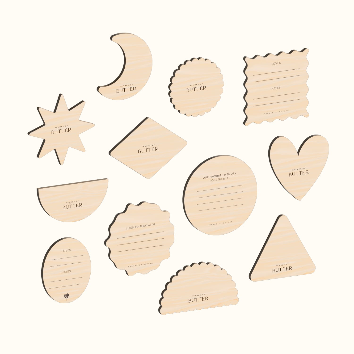 Baby monthly photo props