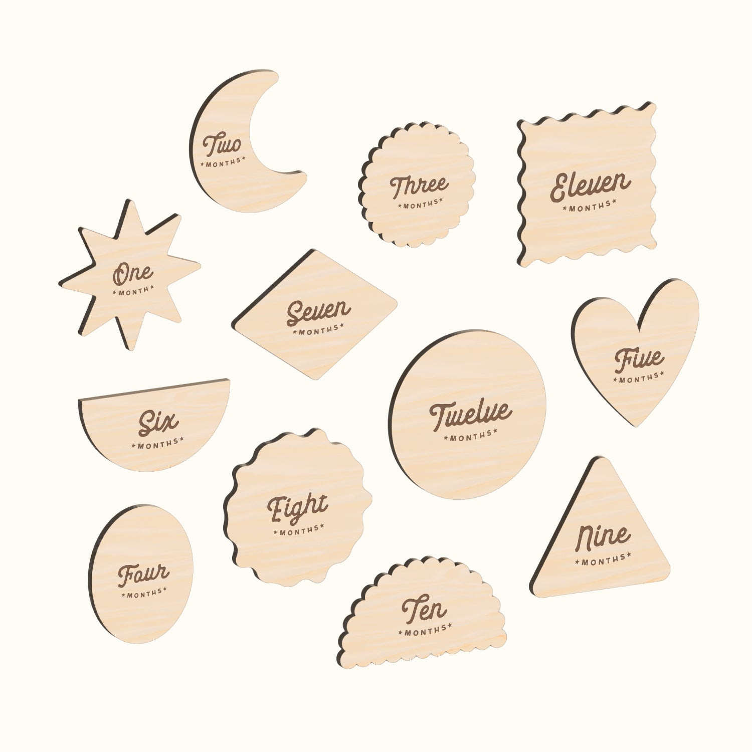 Baby monthly photo props