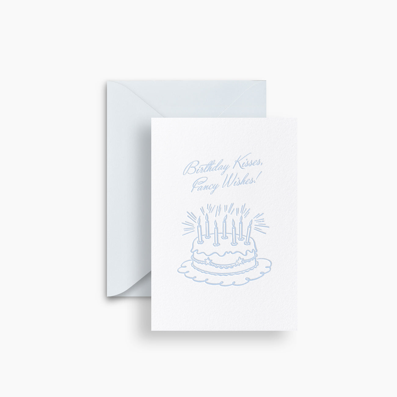 Birthday Card. Birthday Kisses, Fancy Wishes!
