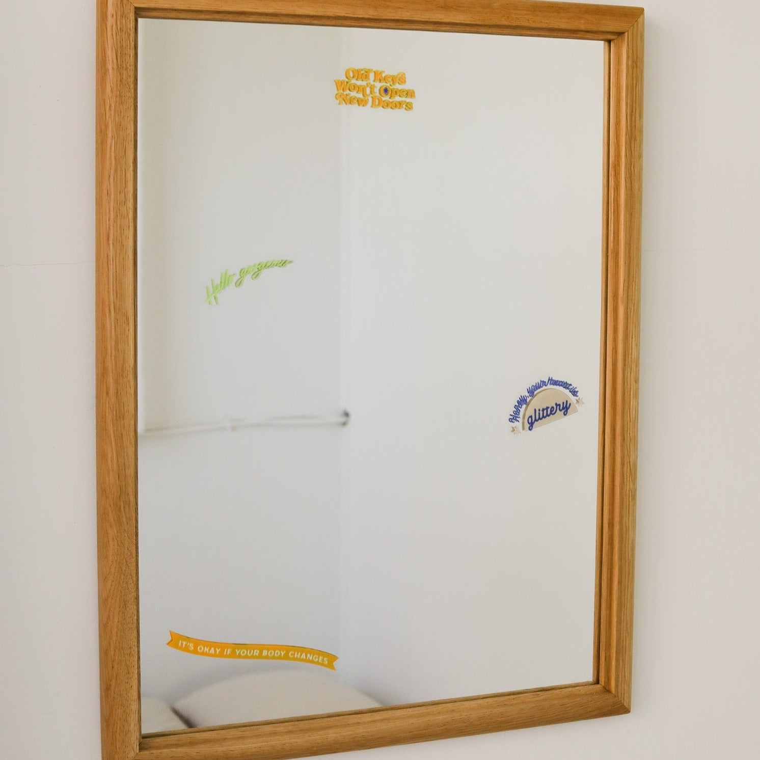 Cuteness Overload colored Mirror decal