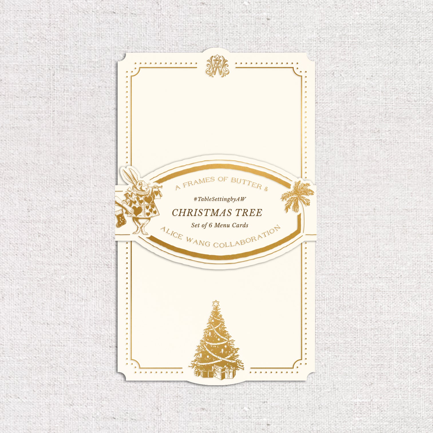 Alice x Butter Christmas Menu Card Set