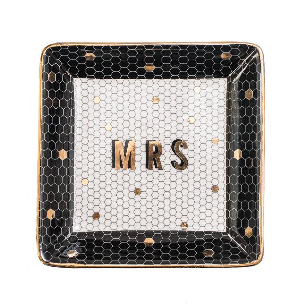 Mrs. Stoneware Jewelry Dish | Sweet Water Decor