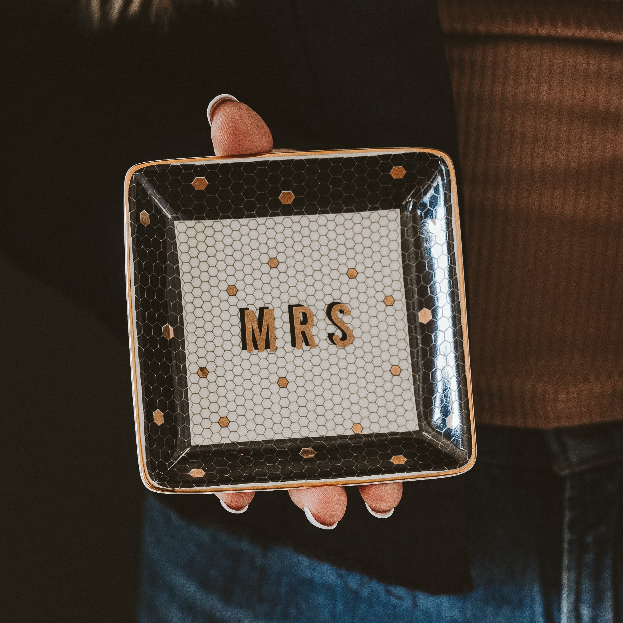 Mrs. Stoneware Jewelry Dish | Sweet Water Decor