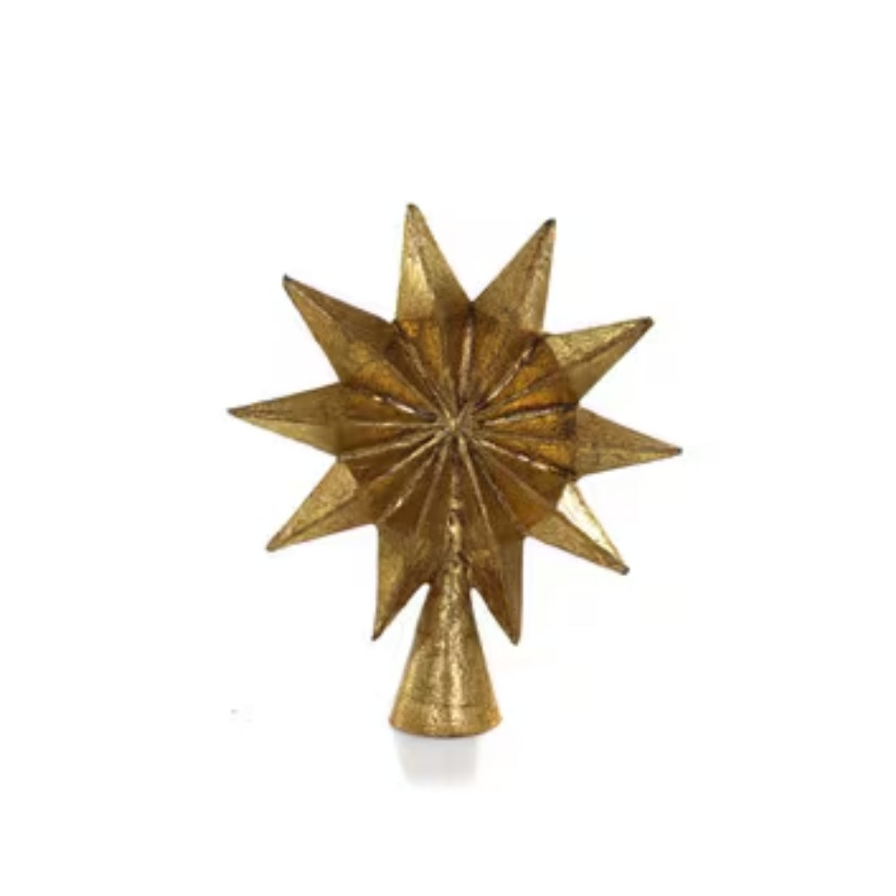Antique Golden Star Christmas Tree Topper