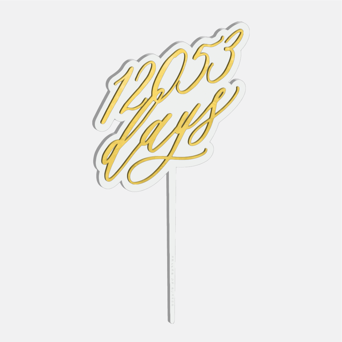 Personalized days Cake Topper