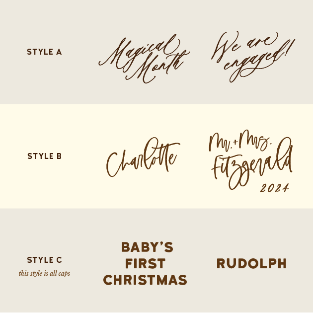 Personalized Bauble | Tangerine Zest
