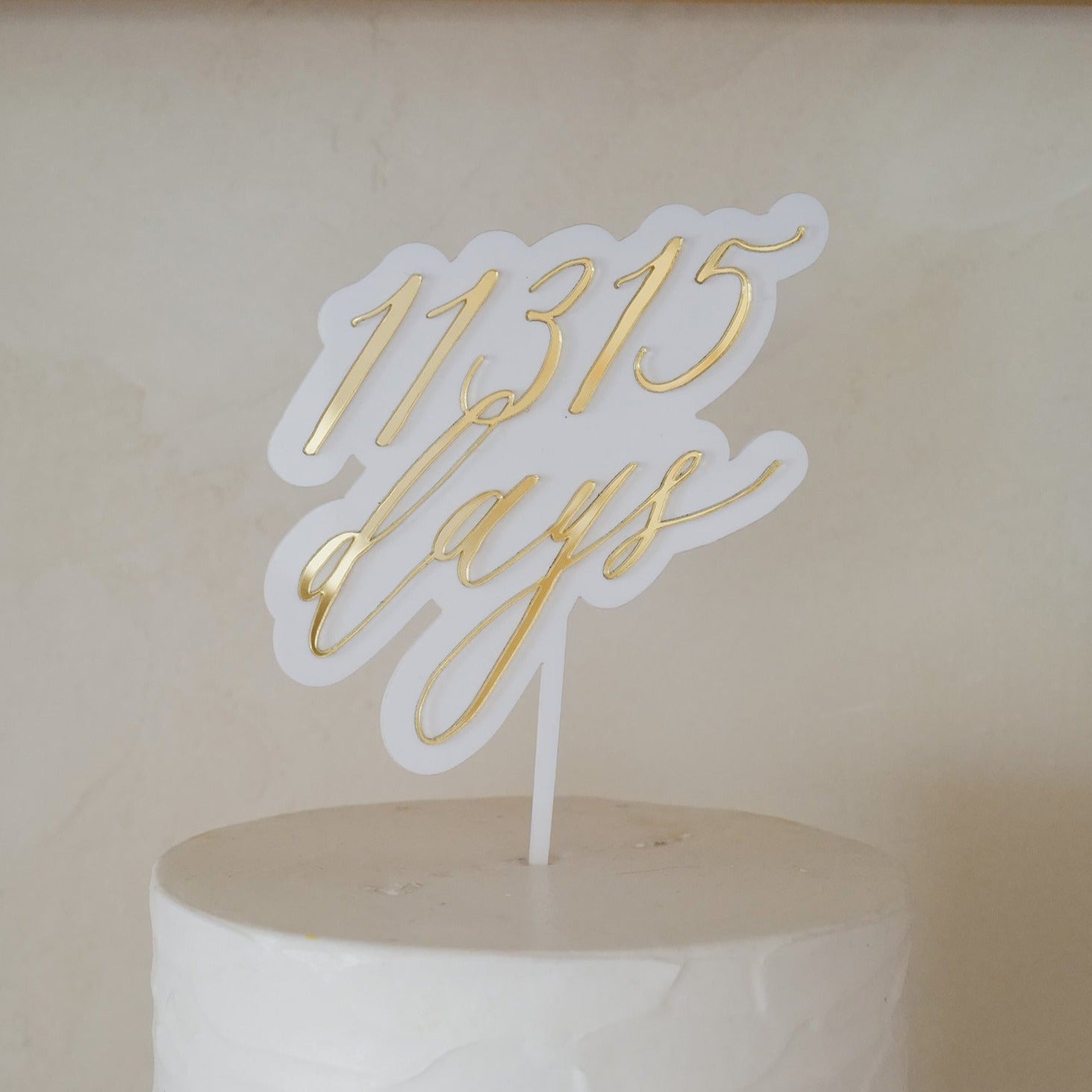 Personalized Double Layered Cake Topper 客製化雙層蛋糕插牌 | Frames of Butter