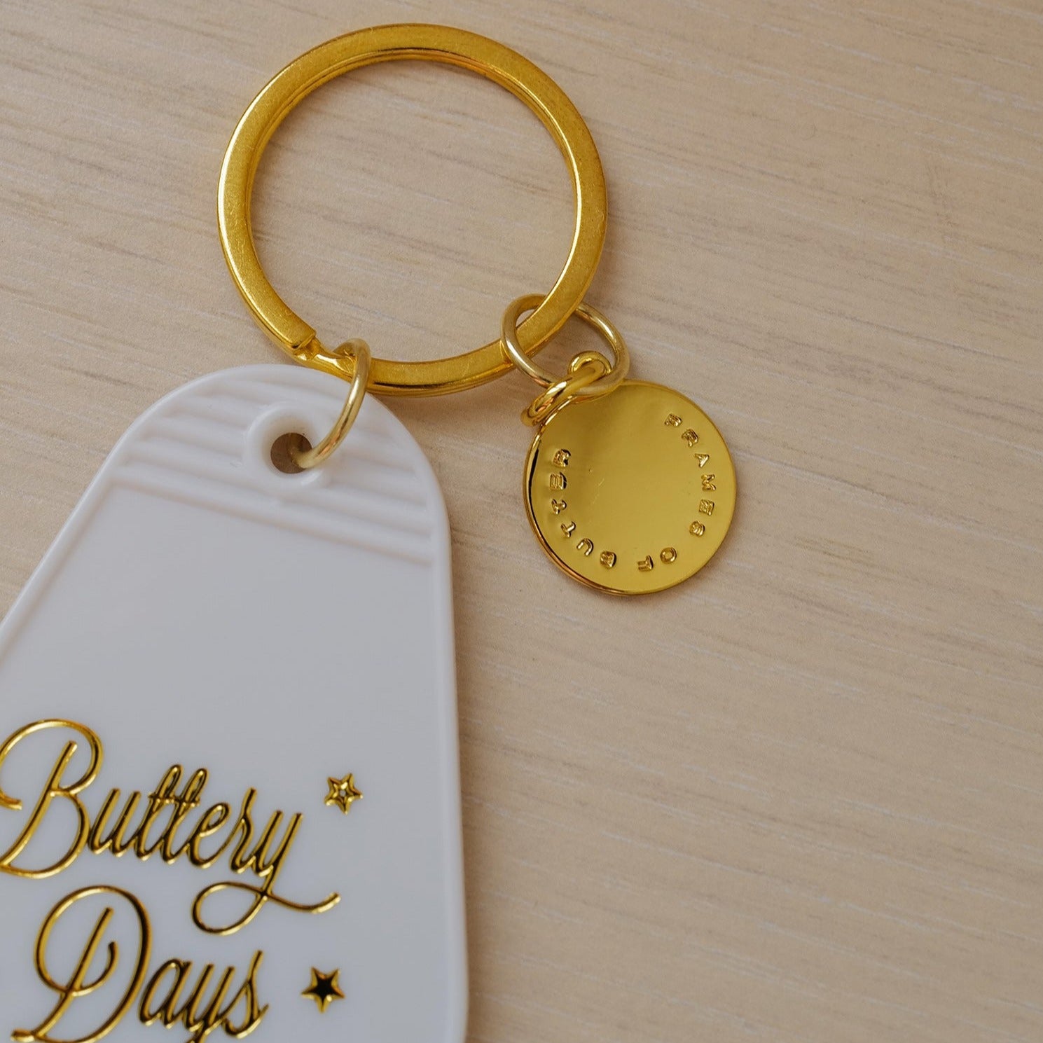 Buttery Days Ahead Motel Keychain