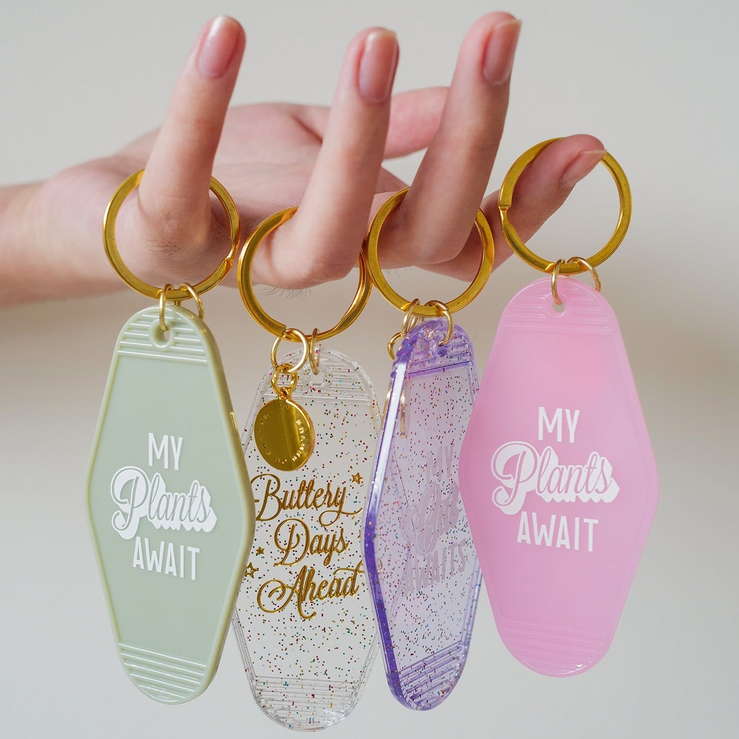 Buttery Days Ahead Motel Keychain