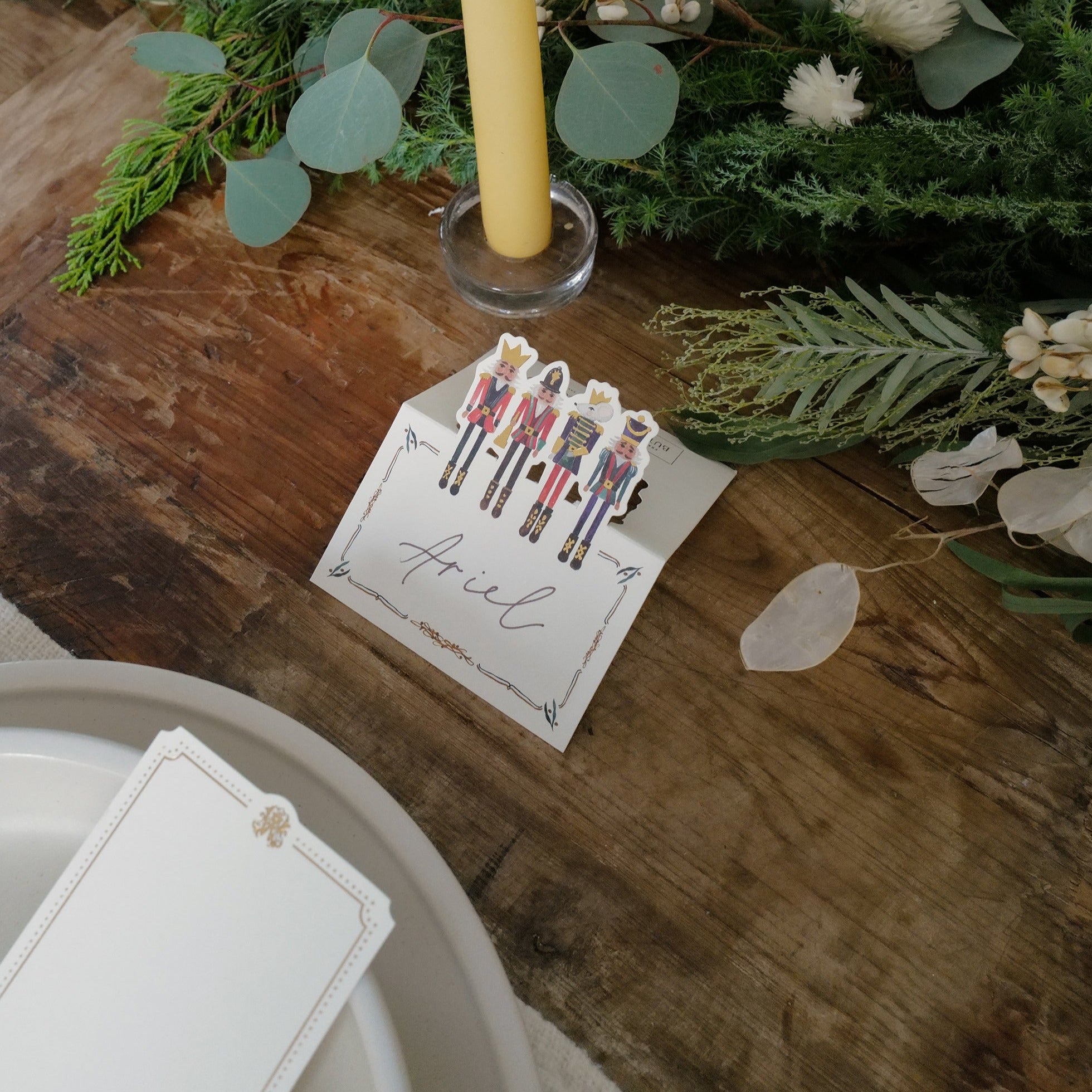 Alice x Butter Christmas Place Card Set