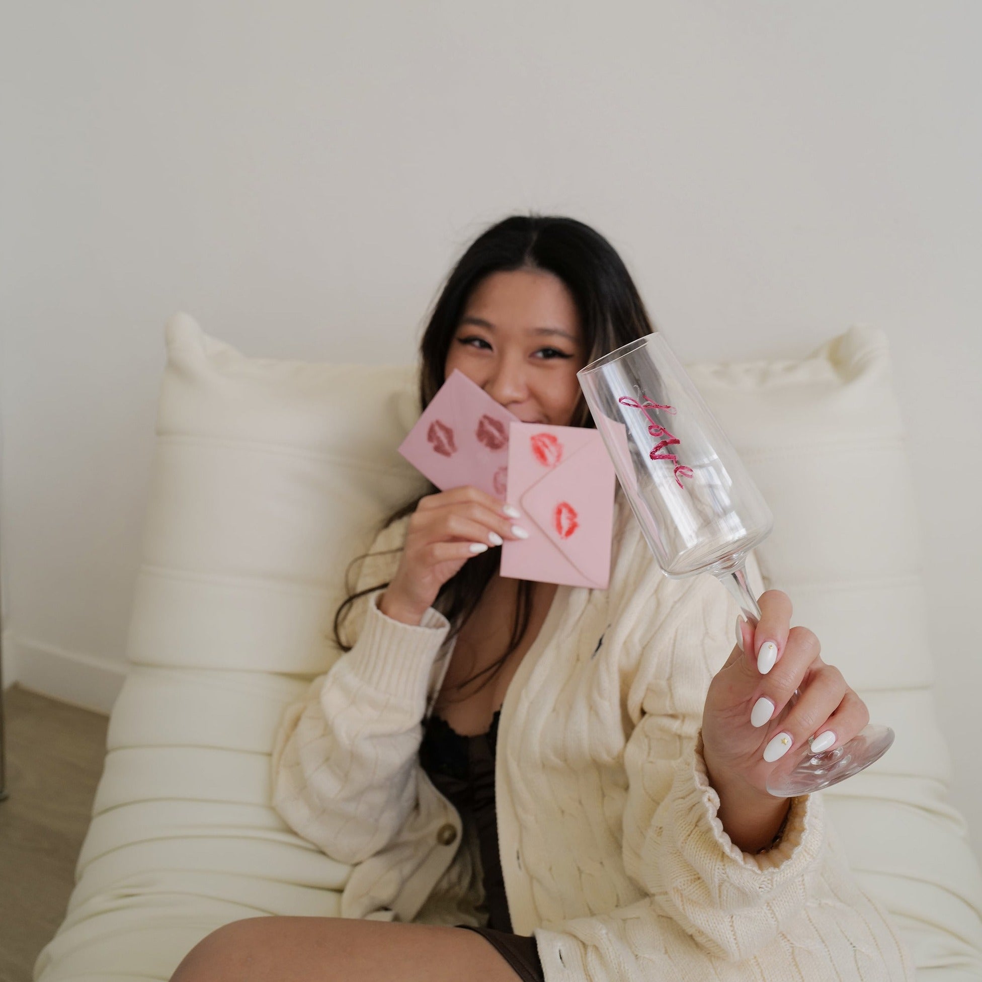 Personalized Champagne Glasses Gift Box Set