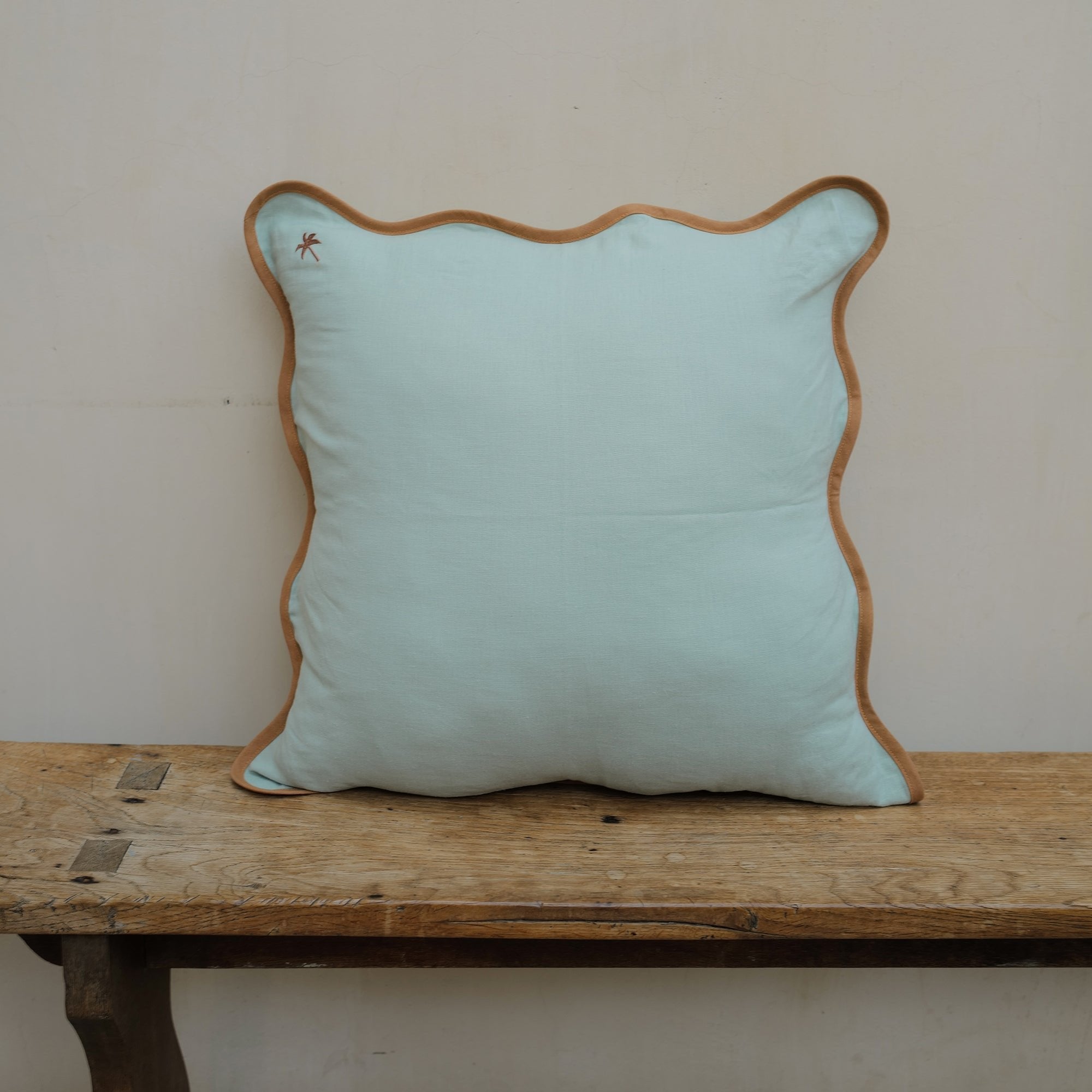 Teal Linen Cushion Cover